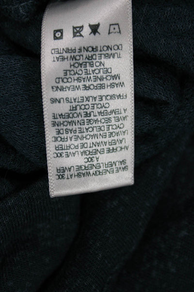 Sundry Womens Pullover Graphic Dark Blue Long Sleeve Sweatshirt Size 1