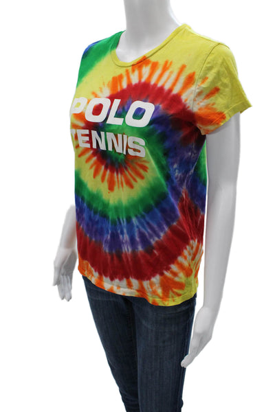 Polo Ralph Lauren Women Multi-Color T-Shirt Short Sleeve Size S