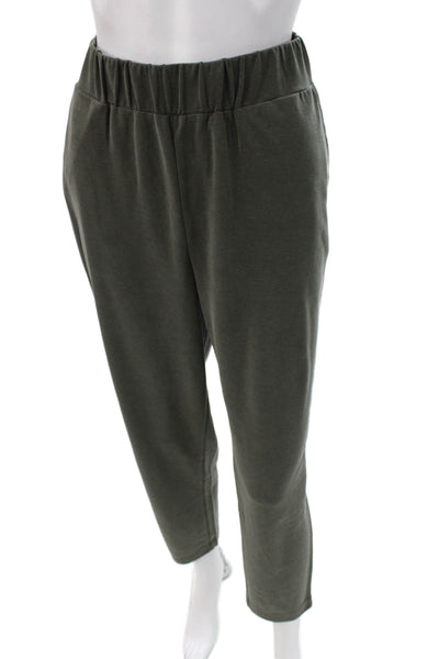 Lou & Grey Womens Cropped Dark Gray Sweatpants Size M