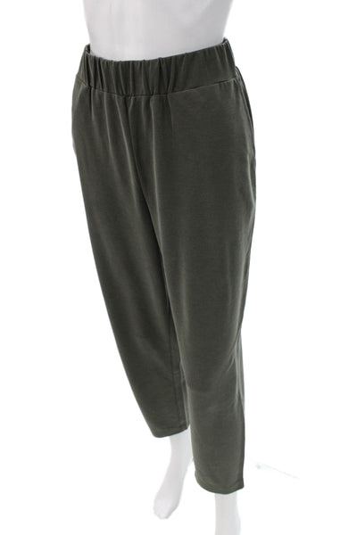 Lou & Grey Womens Cropped Dark Gray Sweatpants Size M
