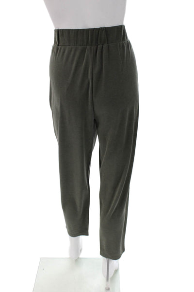 Lou & Grey Womens Cropped Dark Gray Sweatpants Size M