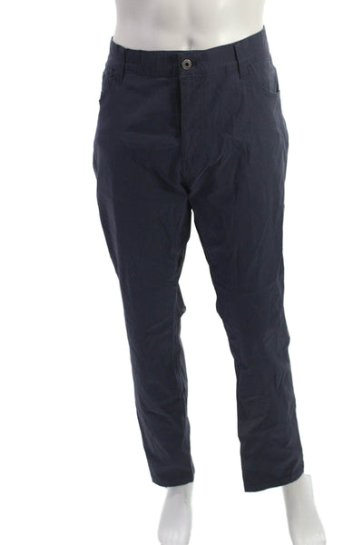 Eddie Bauer Mens Dark Blue Outdoor Nylon Spandex Button Pants Size 38