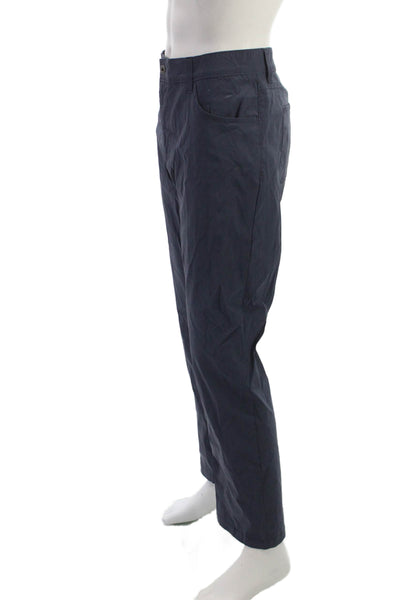 Eddie Bauer Mens Dark Blue Outdoor Nylon Spandex Button Pants Size 38