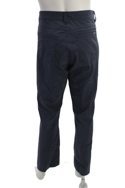 Eddie Bauer Mens Dark Blue Outdoor Nylon Spandex Button Pants Size 38
