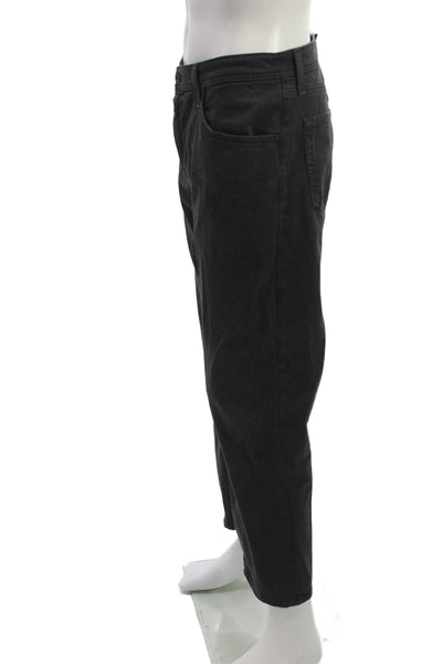 AG Adriano Goldschmied Men Black Pants Button Stretch Cotton Inseam29 Size 38