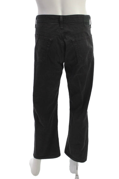 AG Adriano Goldschmied Men Black Pants Button Stretch Cotton Inseam29 Size 38