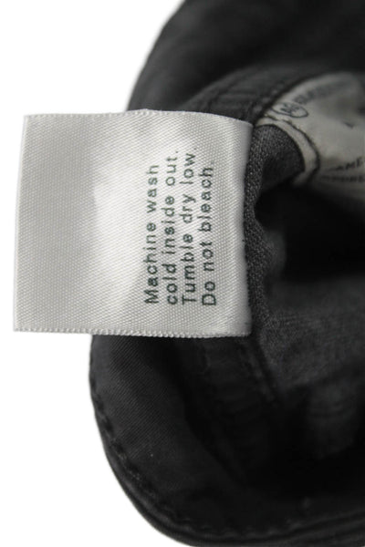 AG Adriano Goldschmied Men Black Pants Button Stretch Cotton Inseam29 Size 38