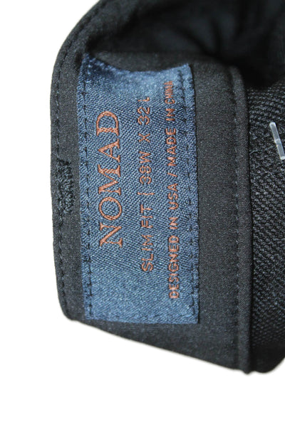 Nomad Mens Cargo Pants Black Army Buckle Size 38