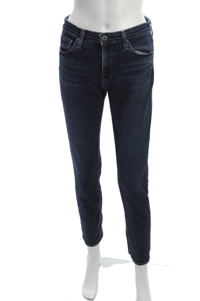 AG Adriano Goldschmied Women Ankle Skinny Jeans Dark Blue Size 27