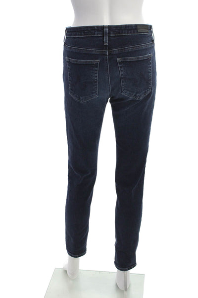 AG Adriano Goldschmied Women Ankle Skinny Jeans Dark Blue Size 27
