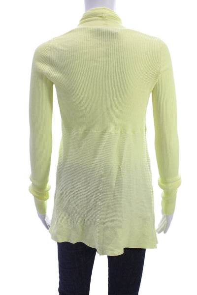 Cotton By Autumn Cashmere Women Cardigan Yellow 100% Cotton Size XS