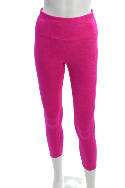 Athleta Women Pink Cropped Leggings Petite Size XS