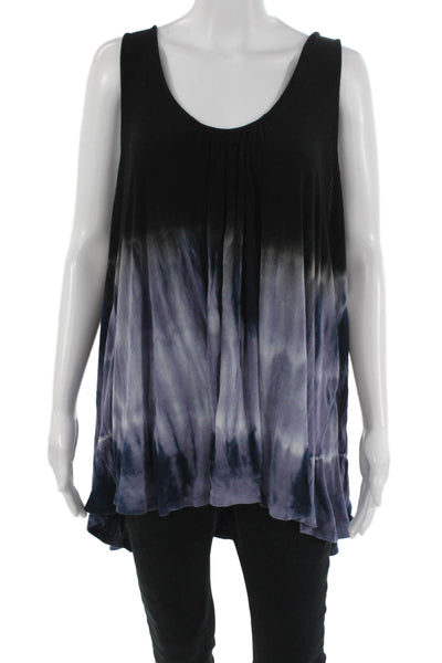 Free People Womens Bohemian Tunic Tank Black Sleeveless Size M
