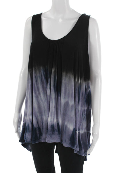 Free People Womens Bohemian Tunic Tank Black Sleeveless Size M