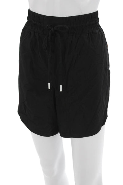 FP Movement Womens Sweat Shorts Black Drawstring Nylon Elastane Size L