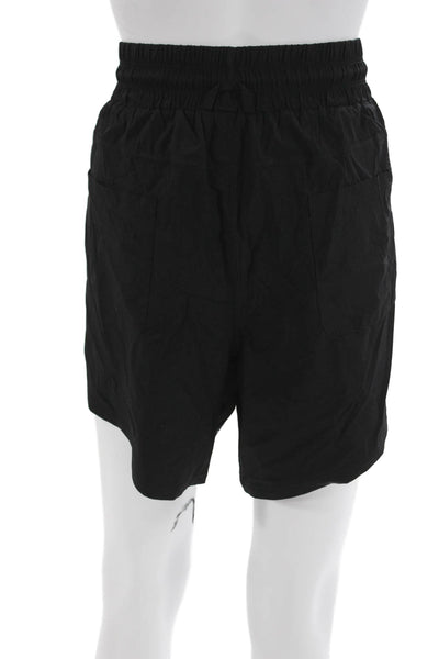 FP Movement Womens Sweat Shorts Black Drawstring Nylon Elastane Size L