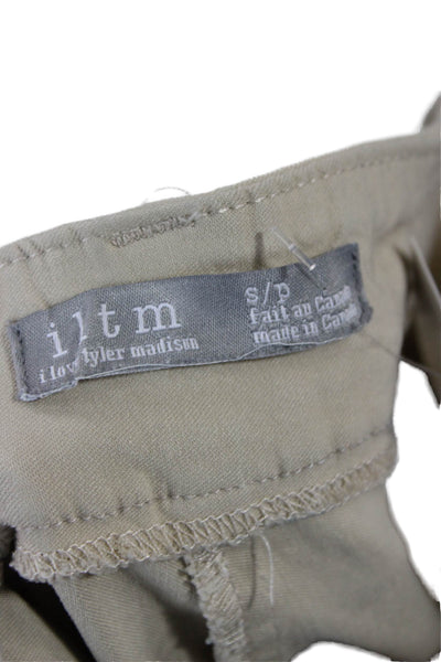 I Love Tyler Madison Womens Beige Ankle Cropped Pants Petite Size S