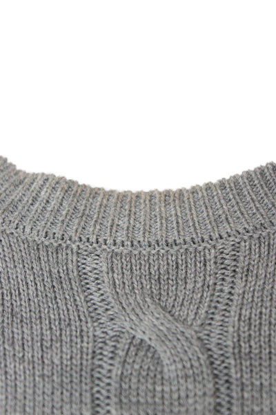 Brooks Brothers Womens Pullover Sweater Gray Supima Cotton Short Sleeve Size S