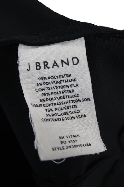 J Brand Womens Basic Black Sleeveless Round Neck Tank Size S