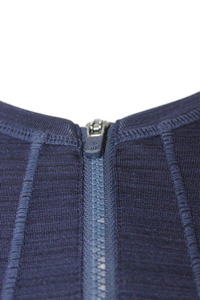 Athleta Womens Half Zip Long Sleeve Active Top Blue Size M