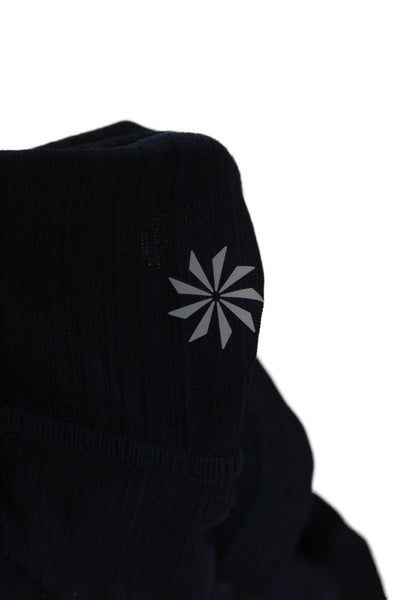 Athleta Womens Half Zip Long Sleeve Active Top Blue Size M