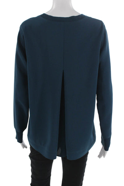 Vince Womens Pullover Sweatshirts Dark Blue Crew Neck Long Sleeve Size XS