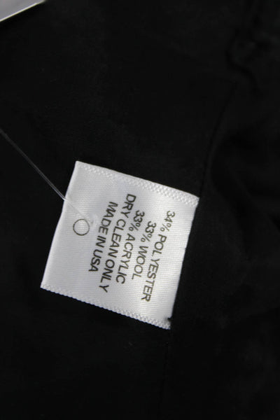 Ann Mashburn Women Black Polka Dot Long Sleeve Round Neck Blouse Size M
