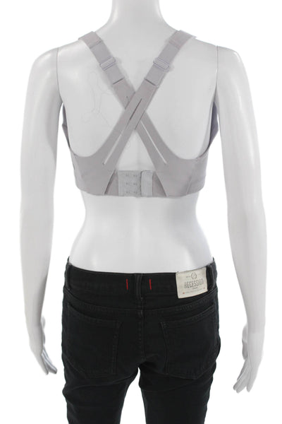 Lululemon Womens Cross Strap Back Sports Bra Lavender Size 34 DD