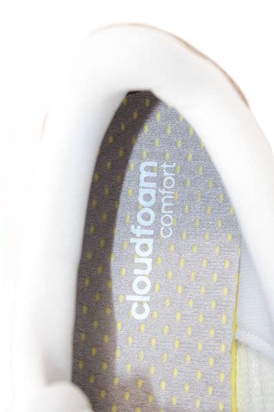 Adidas Womens Leather Lace Up Low Top Sneakers White Size 6