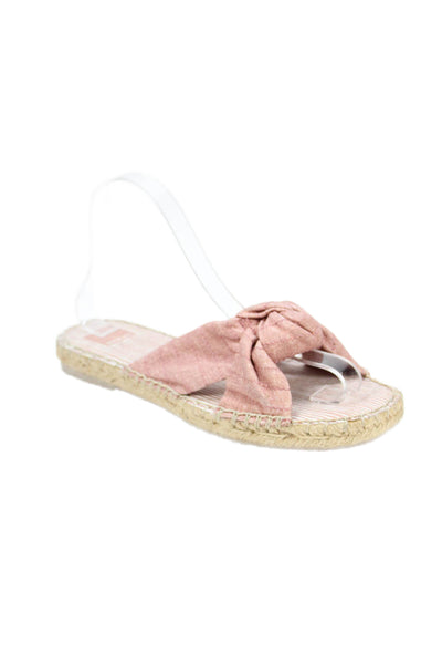 Dolce Vita Womens Twist Knot Slide On Sandals Pink Size 8