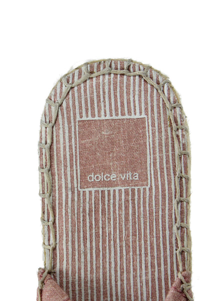 Dolce Vita Womens Twist Knot Slide On Sandals Pink Size 8