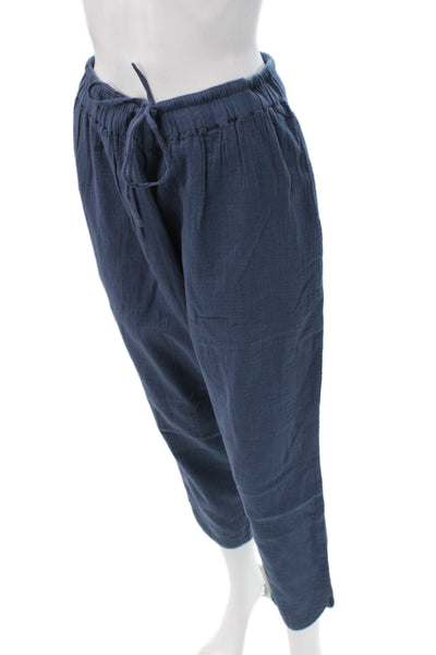 Pact Womens Jogger Sweatpants Dark Blue 100% Organic Cotton Drawstring Size M