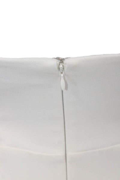 A.L.C. Womens Bodycon Sheath Dress White Square Neck Sleeveless Size 0