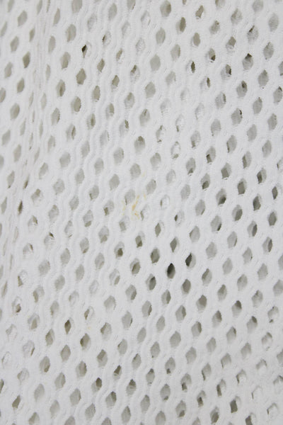 Koral Womens Pullover Sweatshirt White Mock Neck Long Sleeve Size S