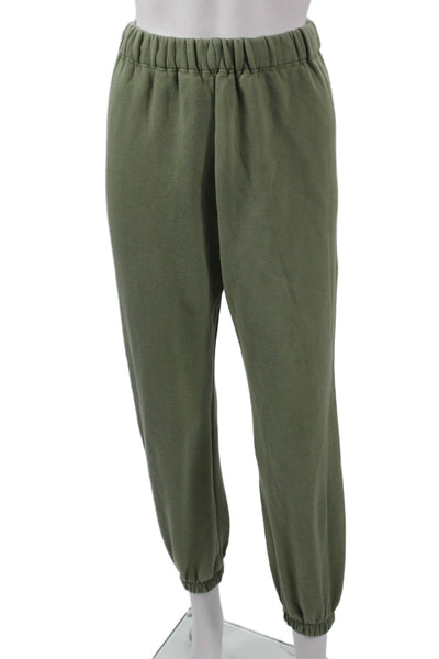 Donni Womens Army Green Jogger Sweatpants Size 2XS
