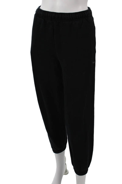 TNA Women Jogger Sweatpants Black 78% Cotton 22% Polyester Inseam 24 Size 2XS
