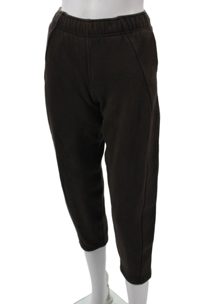 Lululemon Womens Black Cropped Sweatpants Cotton Inseam 26 Size 3XS