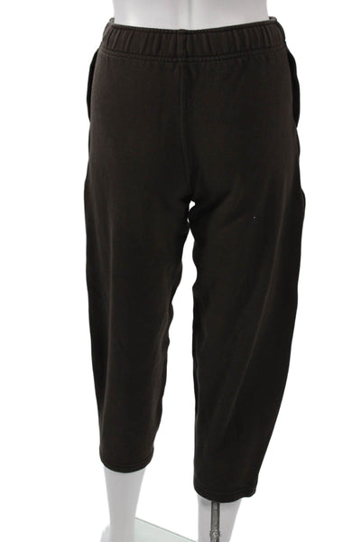 Lululemon Womens Black Cropped Sweatpants Cotton Inseam 26 Size 3XS