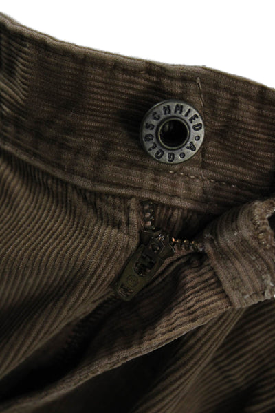 AG Adriano Goldschmied Mens Cargo Pants Brown Pima Cotton 30 Inseam Size 36