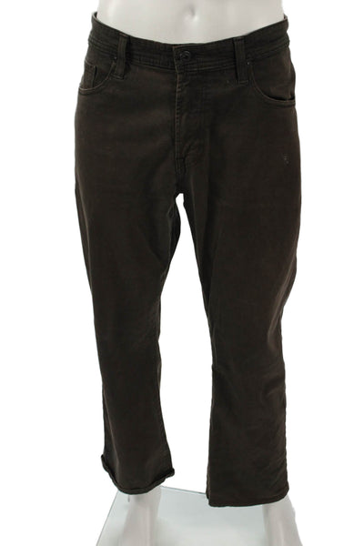 AG Adriano Goldschmied Mens Chino Pants Brown Size 36