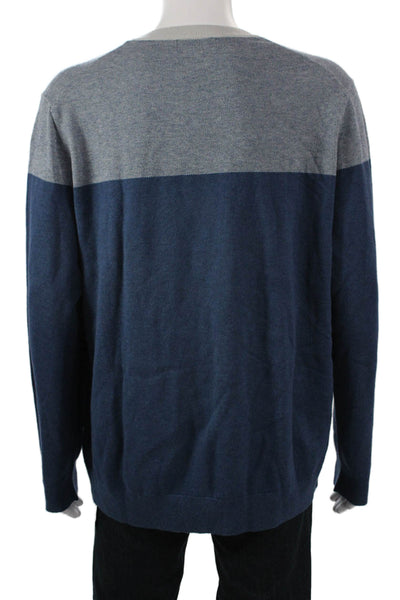 Banana Republic Mens Pullover Dark Blue Crew Neck Solid Fall Size 2XL