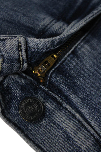 Mother Womens High Rise Skinny Ankle Jeans Blue Size 27