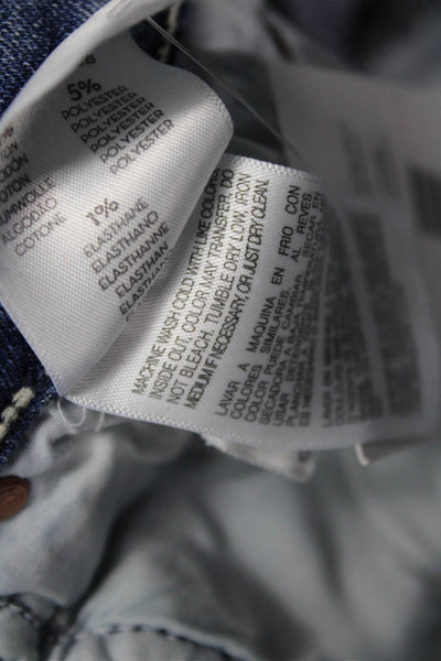 Mother Womens High Rise Skinny Ankle Jeans Blue Size 27