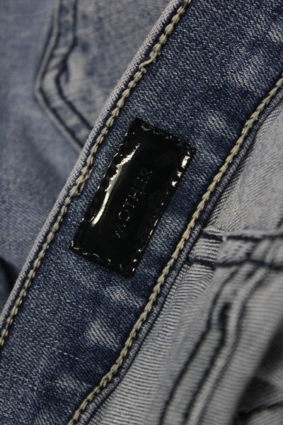 Mother Womens High Rise Skinny Ankle Jeans Blue Size 27