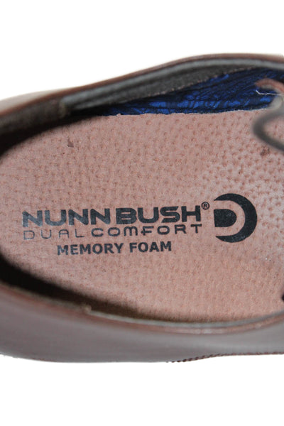 Nunn Bush Mens Lace Up Cap Toe Leather Oxfords Brown Size 11M