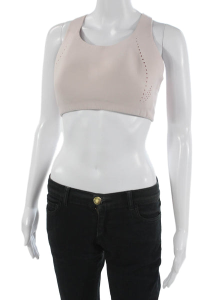 Lululemon Womens Cross Strap Back Sports Bra Pink Size 34 DD