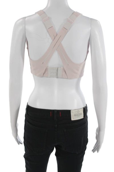 Lululemon Womens Cross Strap Back Sports Bra Pink Size 34 DD