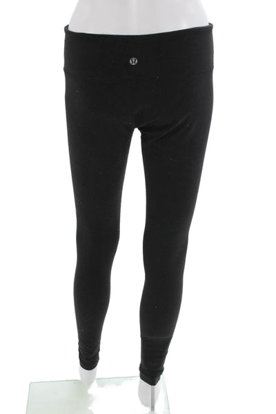 Lululemon Women Ankle Jeggings Black Nylon Solid Size 8
