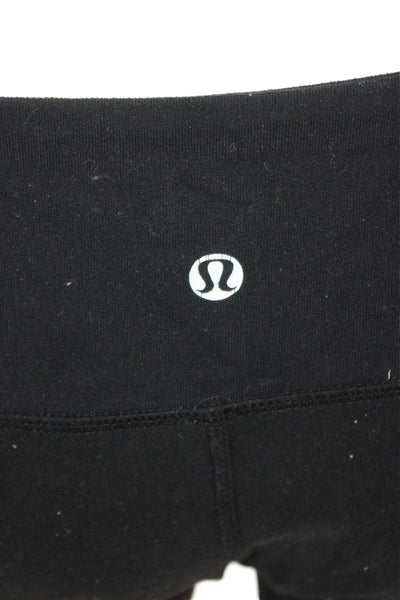 Lululemon Women Ankle Jeggings Black Nylon Solid Size 8