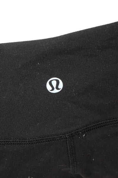 Lululemon Women Black Ankle Leggings Nylon Size 10